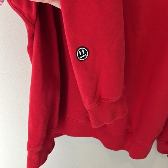 Beaster Red Crewneck Patch Sweatshirt | Size Large - Picture 4 of 6
